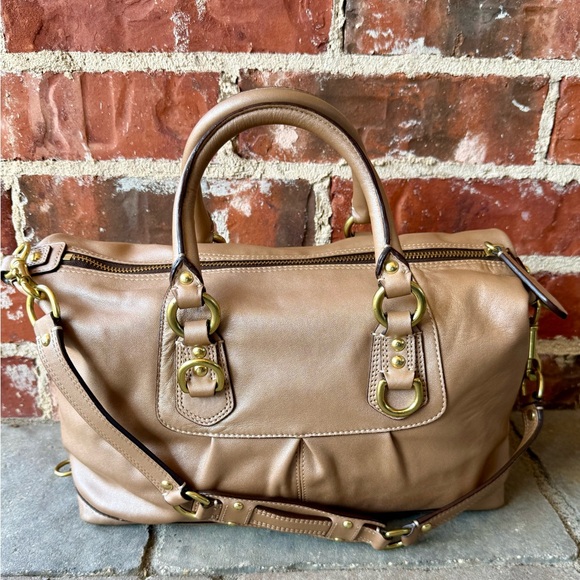 Coach Ashley Shimmery soft leather convertible Satchel Handbag & Wallet Set 2011 - Picture 3 of 10